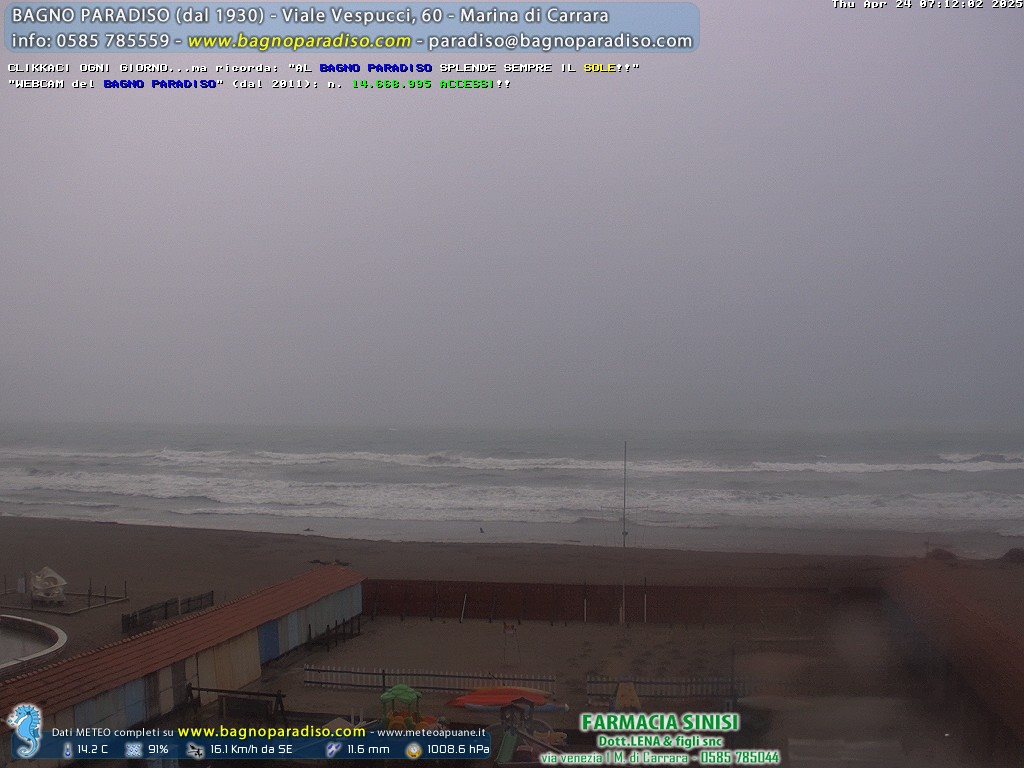 Preview delle webcam di Marina di Carrara (MS)